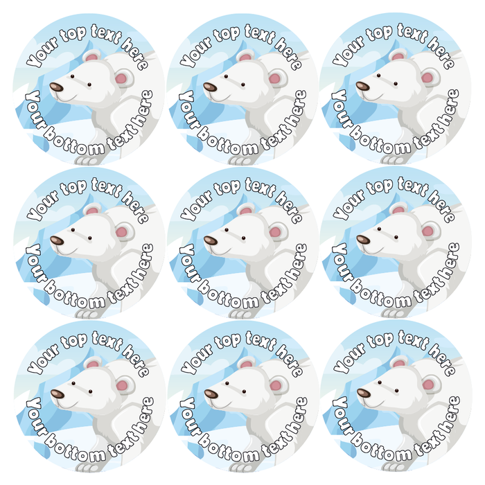 Personalised Polar Bear Reward Stickers