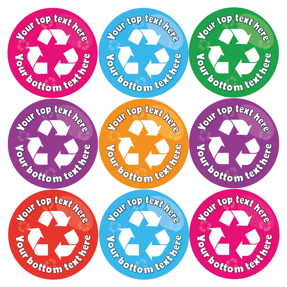 Recyclin Code Sticker Personalised Recycling Reward Stickers — MyClassroom