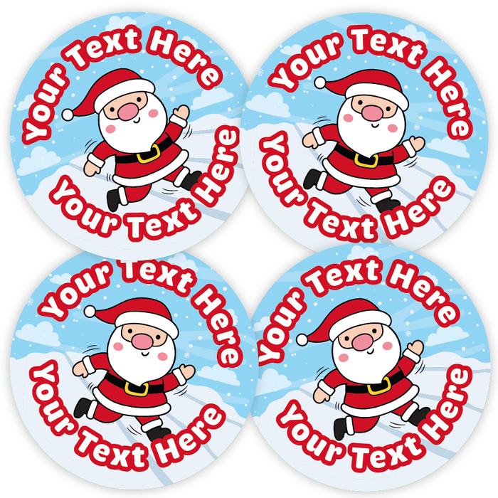 Personalised Santa Run Reward Stickers
