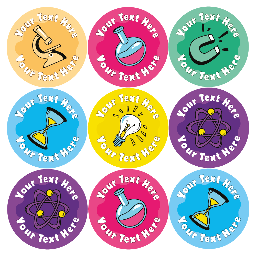 Science Class Sticker Personalised Science Well Done Reward Stickers — MyClassroom