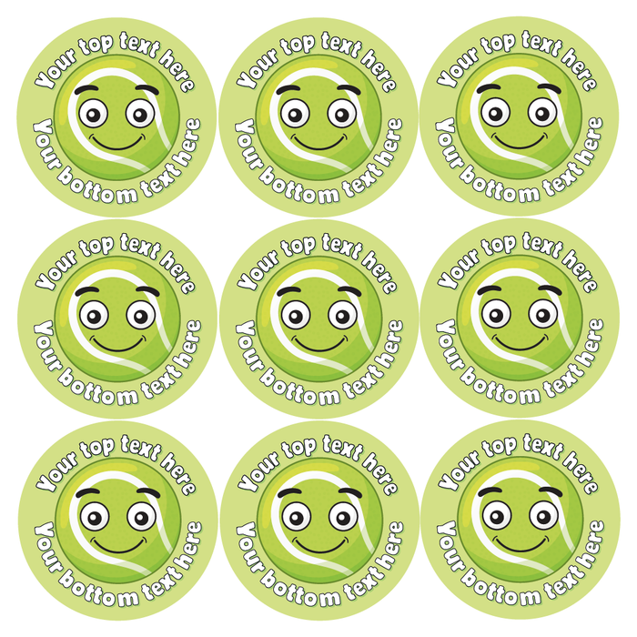 Personalised Tennis Reward Stickers