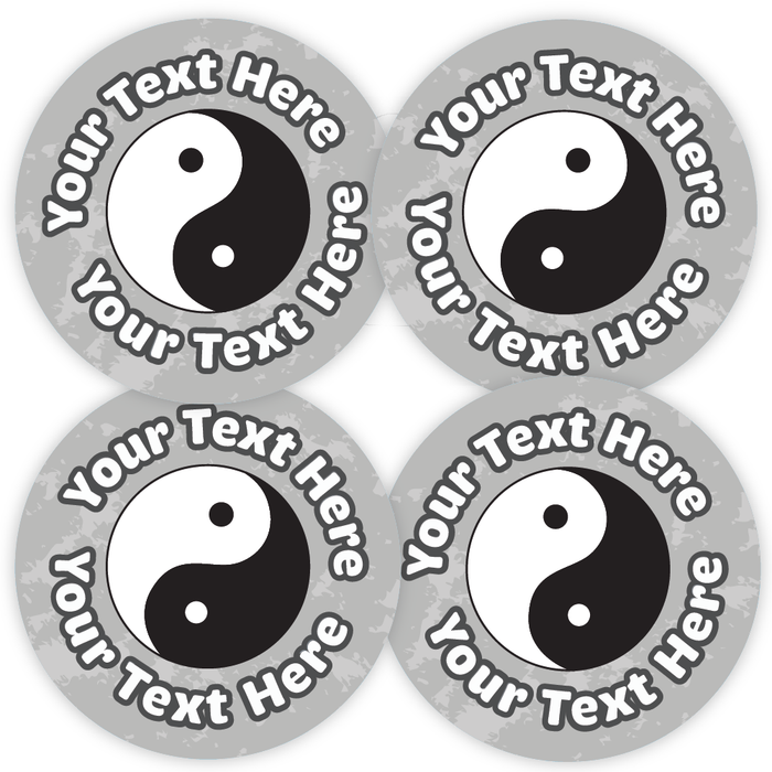 Personalised Yin and Yang Stickers