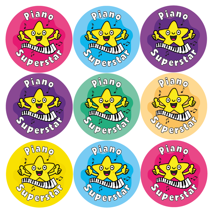 Piano Superstar Reward Stickers