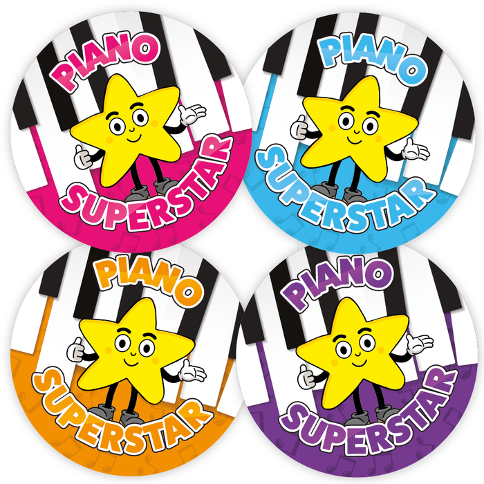 Piano Superstar Star Reward Stickers