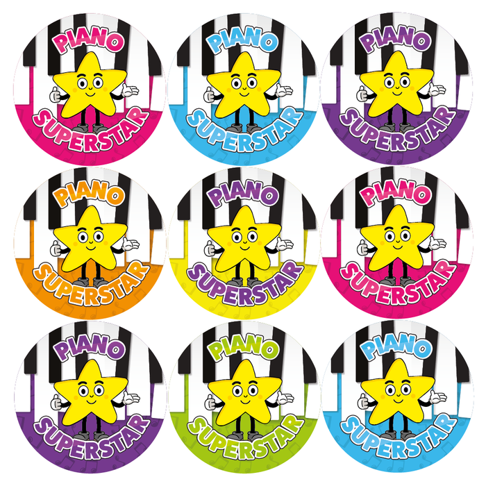 Piano Superstar Star Reward Stickers