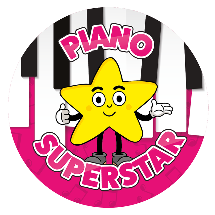 Piano Superstar Star Reward Stickers
