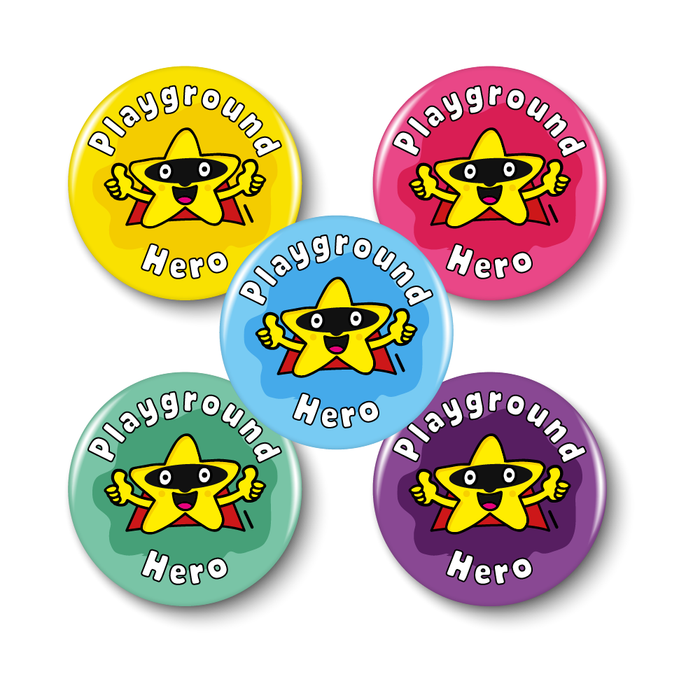 Playground Hero Reward Badges (10 Badges - 38mm)