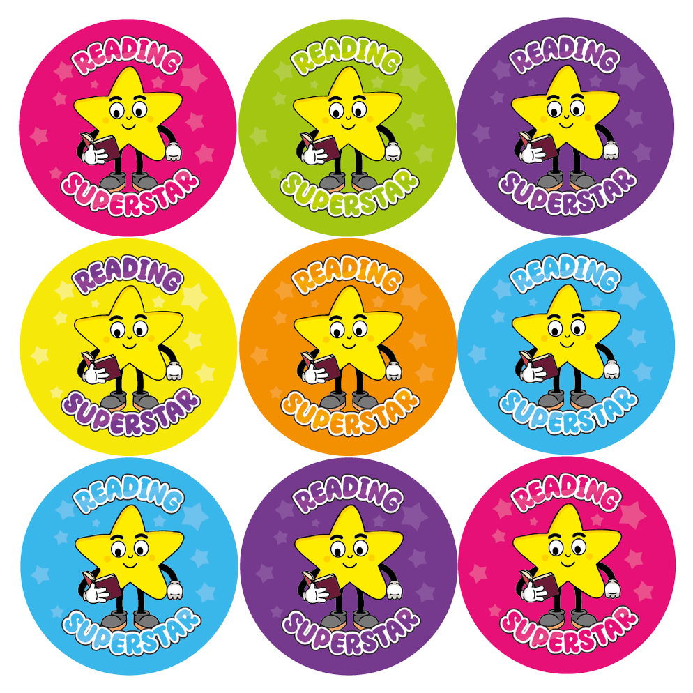 Reading Superstar Reward Stickers — MyClassroom