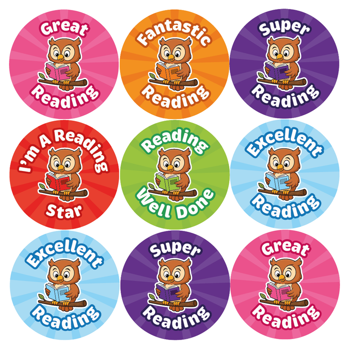 Wise Owl Reading Reward Stickers