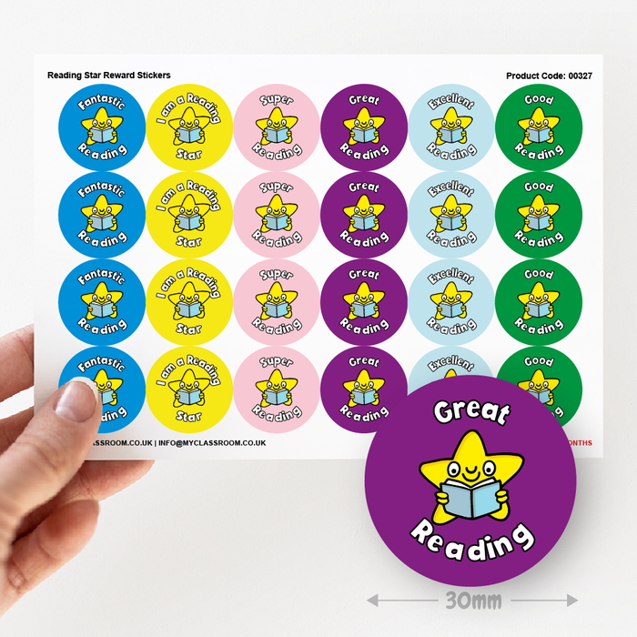 864 Reading Reward Stickers Value Pack (30mm) — MyClassroom