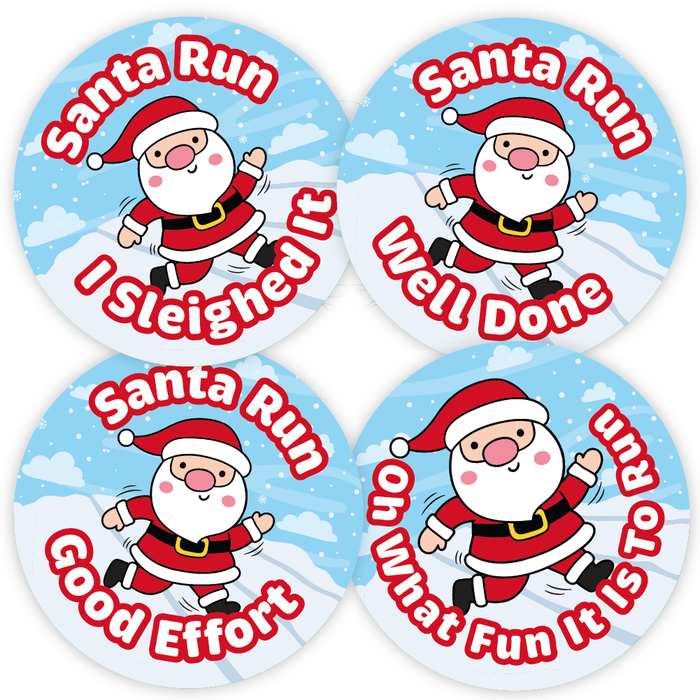 Santa Run Reward Stickers