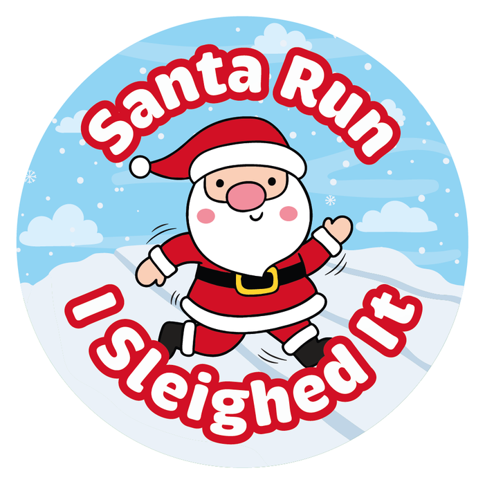 Santa Run Reward Stickers