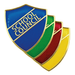 Shields with 'School Council' text on a blue, green, red, and yellow background