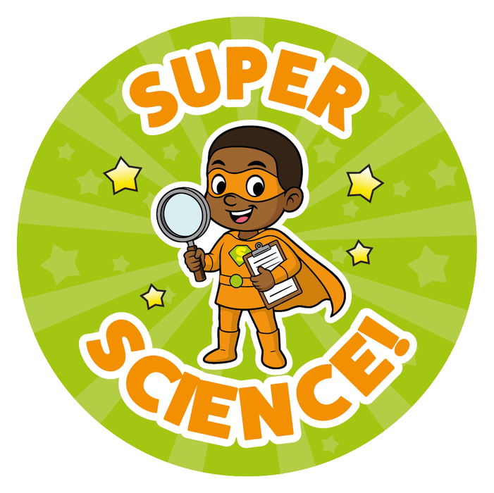 Superhero Science Reward Stickers