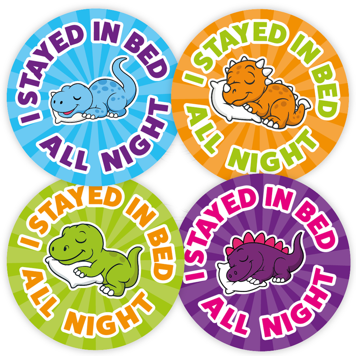 Dinosaur I Stayed In Bed All Night Reward Stickers