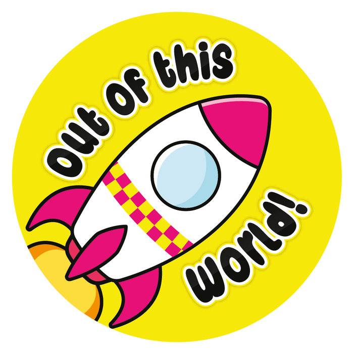 Out Of This World! Space Reward Stickers