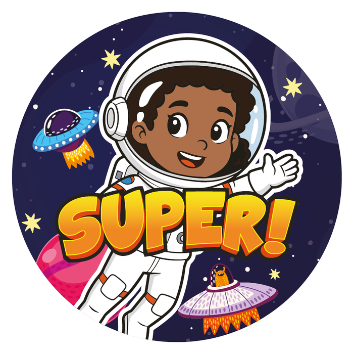 48 Astronaut Space Reward Stickers
