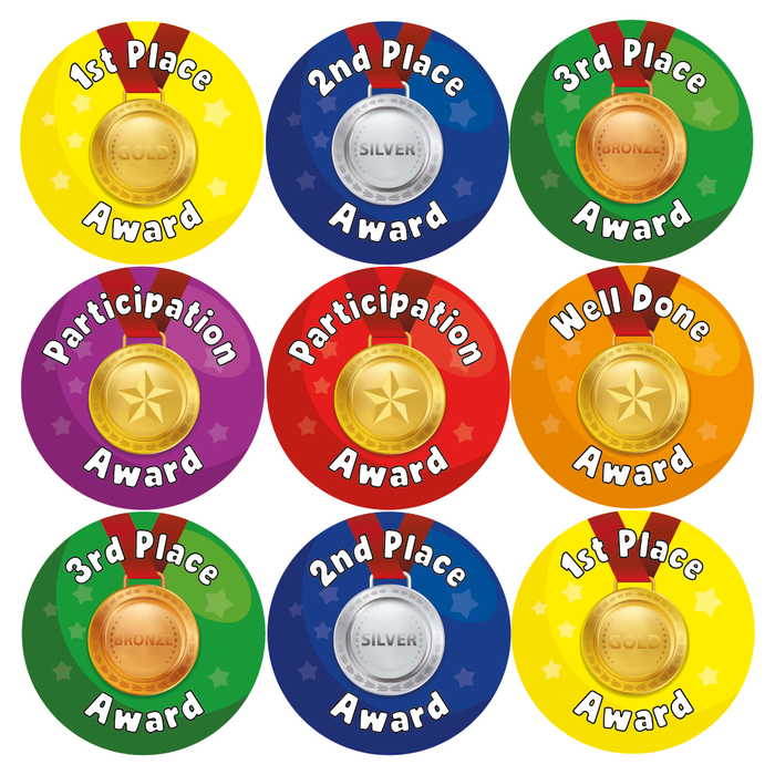 Sports Day Medal Reward Stickers