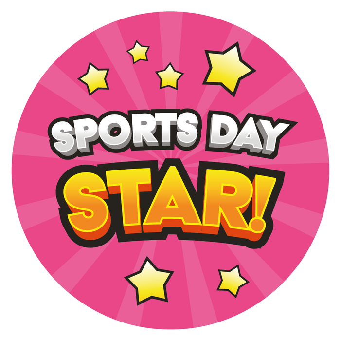 Sports Day Star Reward Stickers