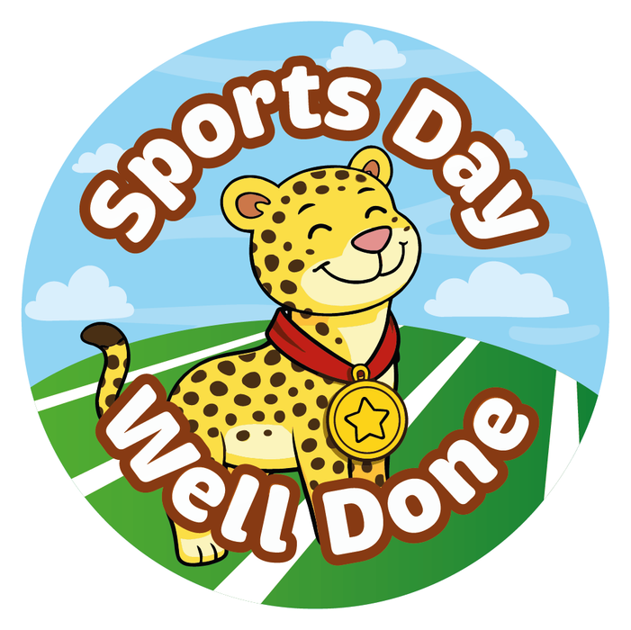 48 Sports Day Reward Stickers - Safari Animals