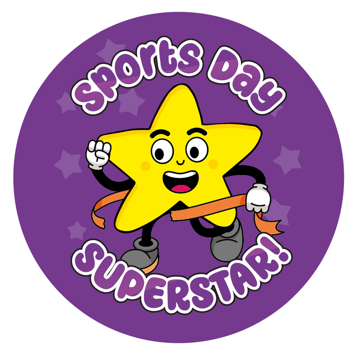 Sports Day Superstar Star Reward Stickers