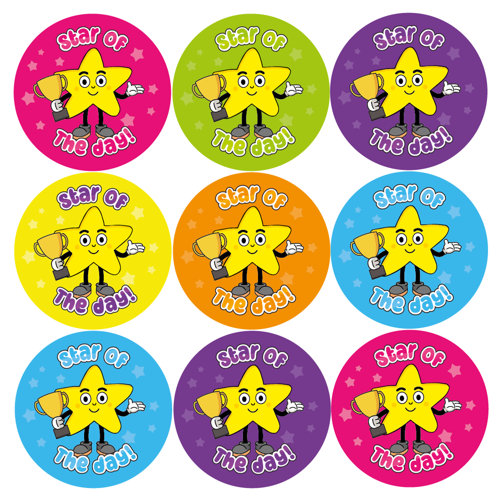Star of the Day Star Reward Stickers — MyClassroom
