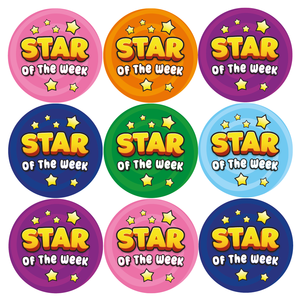 Star Of The Week Reward Stickers — Myclassroom