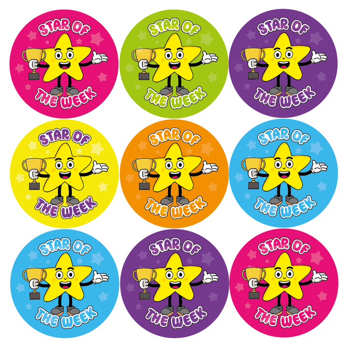 Star of the Week Reward Stickers