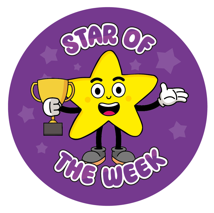 Star Week Star of the Week Reward Stickers β MyClassroom
