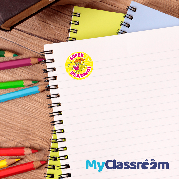 Superhero Reading Reward Stickers