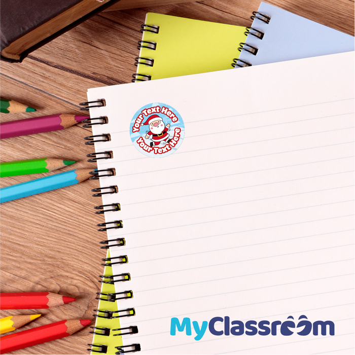 Personalised Santa Run Reward Stickers