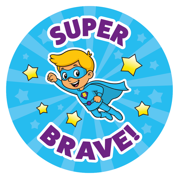 Superhero Bravery Stickers