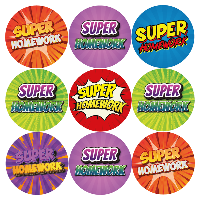 Super Homework Reward Stickers