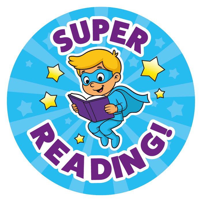 Superhero Reading Reward Stickers