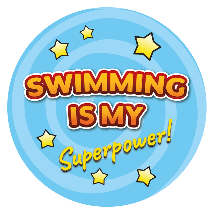 Swimming is my Superpower Reward Stickers