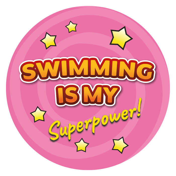 Swimming is my Superpower Reward Stickers