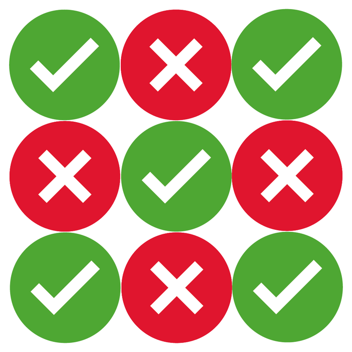 Tick And Cross Marking Stickers 30mm — MyClassroom
