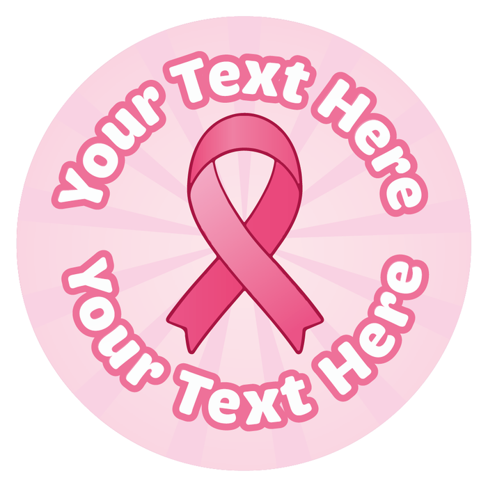 Personalised Breast Cancer Awareness Stickers