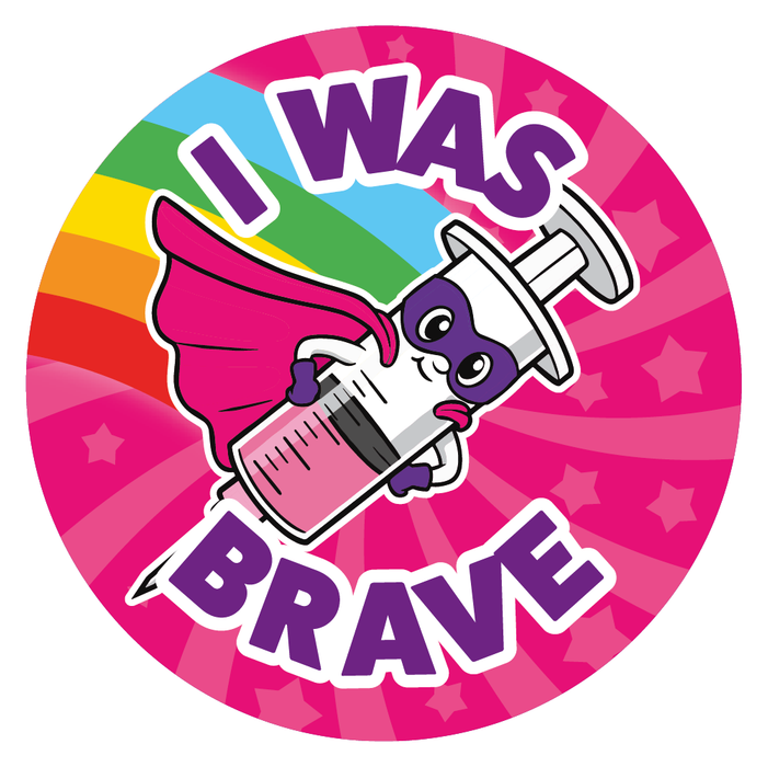 48 Superhero Vaccination Reward Stickers