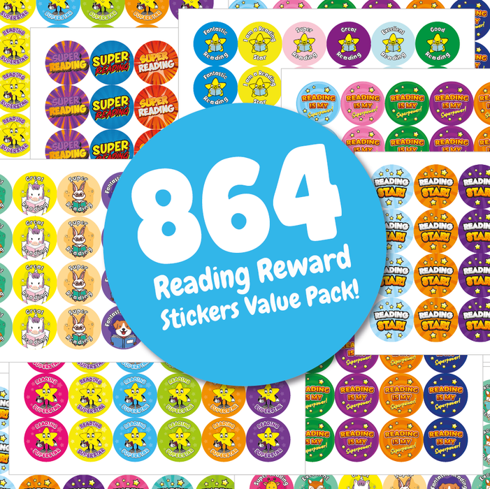 864 Reading Reward Stickers Value Pack (30mm)