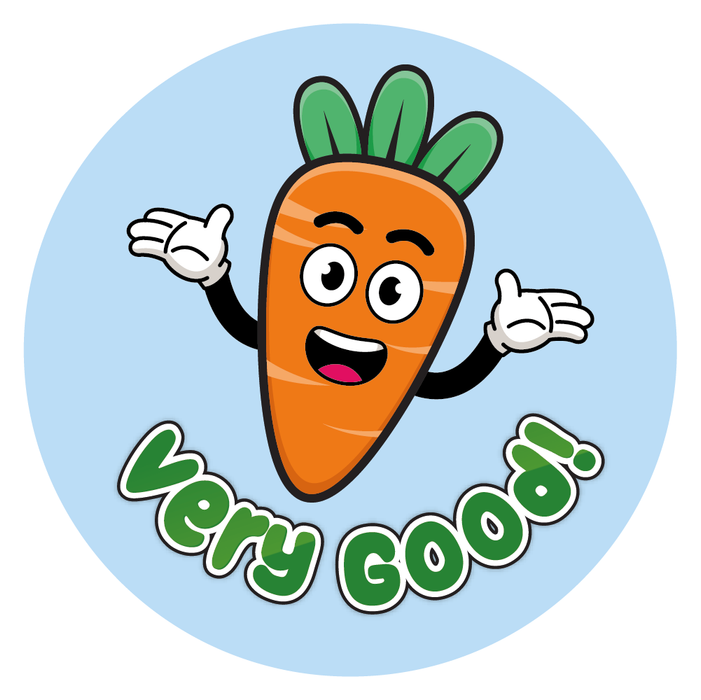 Happy Veg Praise Words Reward Stickers