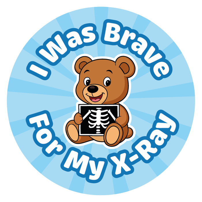 Teddy Bear X-Ray Reward Stickers