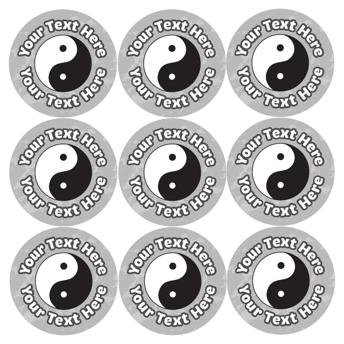 Personalised Yin and Yang Stickers
