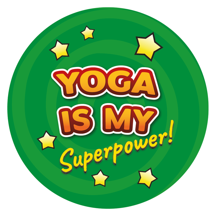 Yoga is my Superpower Reward Stickers