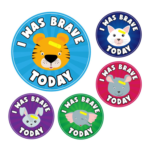 I Was Brave Today Animal Reward Stickers