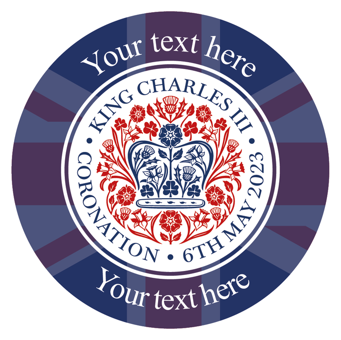 Personalised King Charles Coronation 2023 Stickers