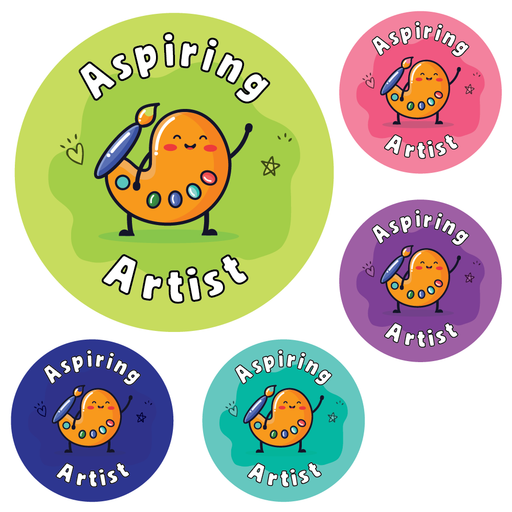 Aspiring Artist Art Reward Stickers