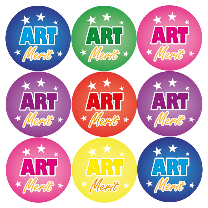 Art Merit Reward Stickers
