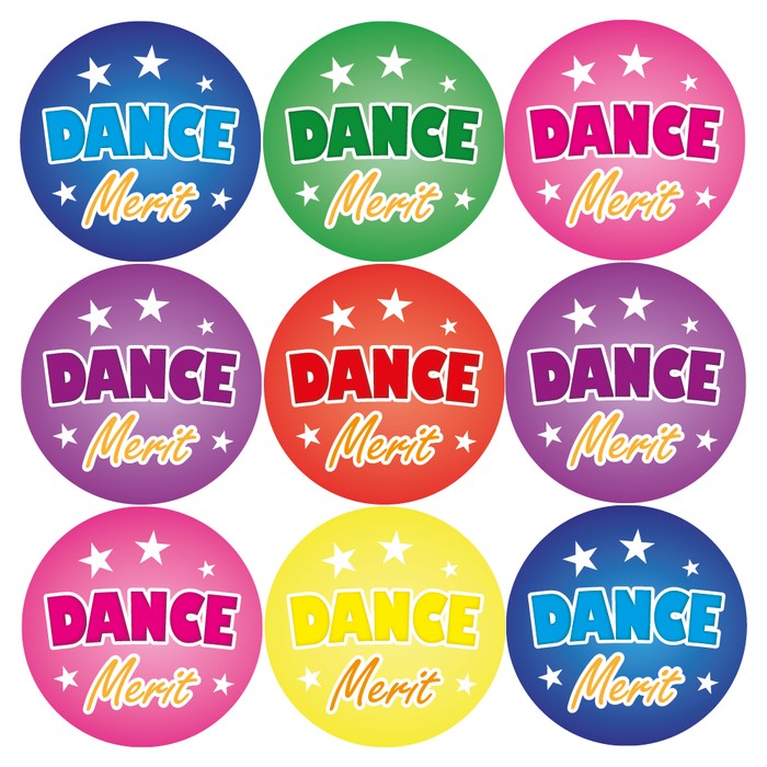 Dance Merit Reward Stickers