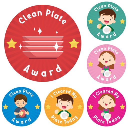 Clean Plate Award Stickers